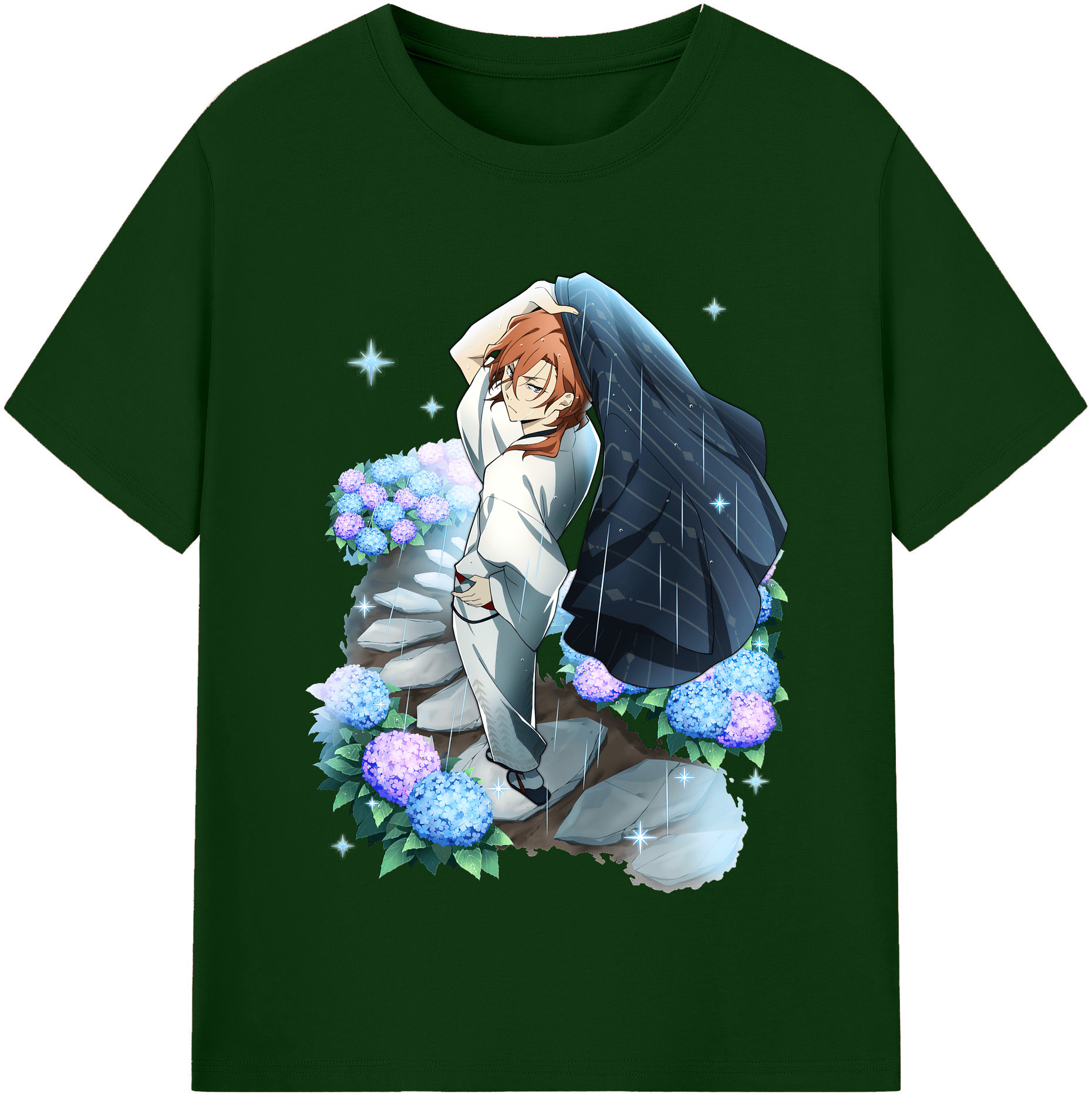 （画像用） 文豪ストレイドッグス Bungo Stray Dogs 綿100％半袖Tシャツ（フロントプリント）